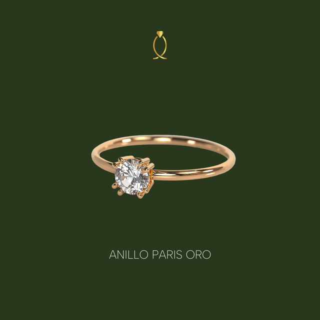 Anillo Paris Oro 18k