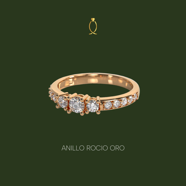 Anillo Rocio Oro 18k
